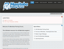 Tablet Screenshot of manitobafishingforum.com